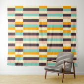 Colorful geometric pattern with vertical stripes  タペストリー (インサイチュ(横))