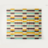Colorful geometric pattern with vertical stripes  タペストリー (正面(横))
