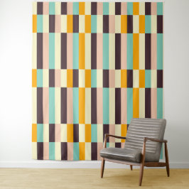 Colorful geometric pattern with vertical stripes  タペストリー