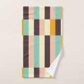 Colorful geometric pattern with vertical stripes  バスタオルセット (ハンドタオル)