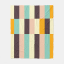 Colorful geometric pattern with vertical stripes  フリースブランケット