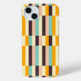 Colorful geometric pattern with vertical stripes  iPhone 15 miniケース