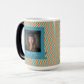 Colorful Geometric Print Graduation モーフィングマグカップ (正面左)