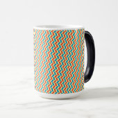 Colorful Geometric Print Graduation モーフィングマグカップ (正面右)