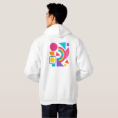 Colorful Geometric Shapes – Abstract Modern Design パーカ (裏面フル)
