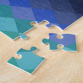 Colorful Geometric Shapes Rainbow Personalized ジグソーパズル (側面)