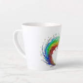 Colorful Geometric Wave Coffee Cup カフェラテマグ (左アングル)