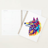 Colorful Geometric Wolf Planner プランナー手帳 (ディスプレー)