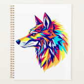 Colorful Geometric Wolf Planner プランナー手帳 (正面)