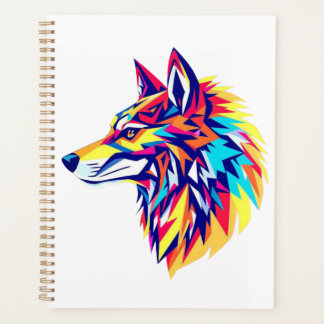 Colorful Geometric Wolf Planner プランナー手帳