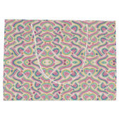 Colorful gift bag with a psychedelic pattern  ラージペーパーバッグ (裏面)