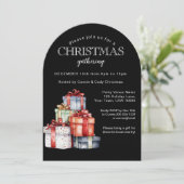 Colorful Gift Packages Christmas Party  Invitation 招待状 (スタンド正面)