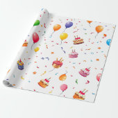 Colorful Gift Wrapping Paper ラッピングペーパー (アンロールド)