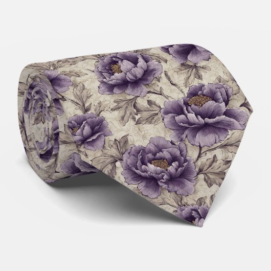 Colorful Gifts For Him Peonies ネクタイ (ロール)