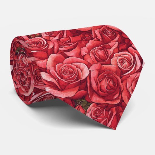 Colorful Gifts For Men Rose ネクタイ (ロール)