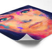 Colorful Girl Fine Art Print ポスター (角)