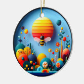 Colorful Glass Garden Art Ceramic Ornament セラミックオーナメント (左)