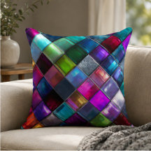 Colorful Glass Mosaic Tile Vibrant Geometric Multi