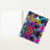 Colorful Glass Mosaic Tile Vibrant Geometric Multi プランナー手帳 (ディスプレー)