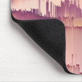 Colorful Glitch Sunset Horizon マウスパッド (コーナー)