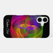 Colorful Glossy Finish Geometric iPhone 16 Case iPhone 16ケース (裏面横)