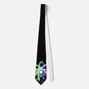 Colorful Glowing Atom - Cool Gifts ネクタイ