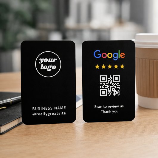 Colorful Google Review QR Code Minimal Business 