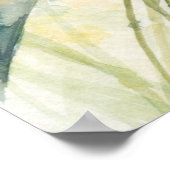 Colorful Gouldian Finch Bird Perched ポスター (角)