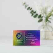 Colorful Gradient Business Card Modern Design 名刺 (スタンド正面)