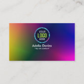 Colorful Gradient Business Card Modern Design 名刺 (裏面)