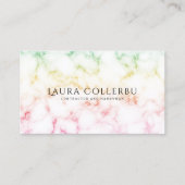Colorful Gradient Marble Texture  Business Card 名刺 (正面)