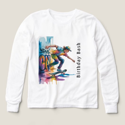 Colorful Graffiti Boy Birthday Bash (デザイン正面)