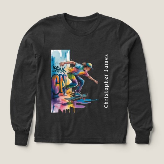 Colorful Graffiti Boy Birthday Name (デザイン正面)