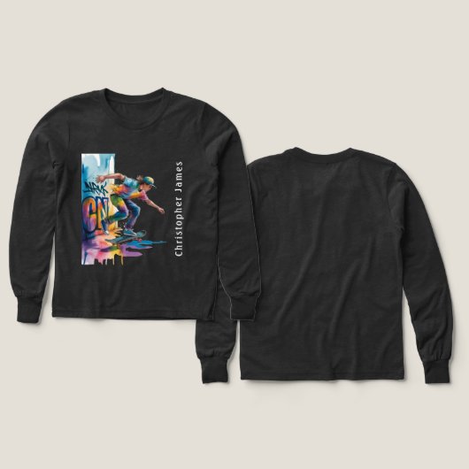 Colorful Graffiti Boy Birthday Name (デザイン 正面＆背面)