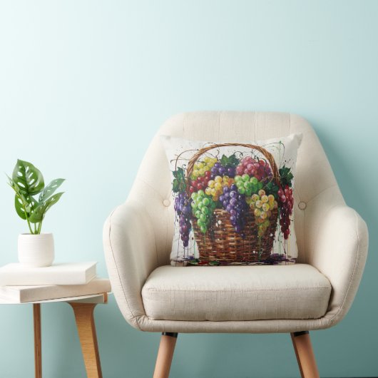 Colorful Grapes Basket クッション (椅子)