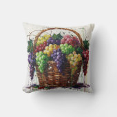 Colorful Grapes Basket クッション (正面)
