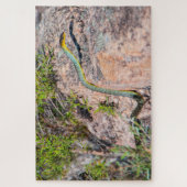 Colorful green tree snake Australia, 1014 pieces ジグソーパズル (縦)