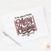 Colorful Greetings for the Festive Season スクエアシール (封筒)