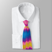 Colorful groovy funky retro tie dye pattern tie ネクタイ (タイ)