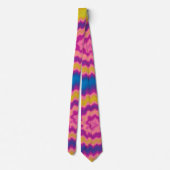 Colorful groovy funky retro tie dye pattern tie ネクタイ (裏面)