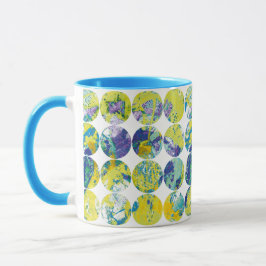 Colorful Grunge Texture Circle Pattern Art. マグカップ