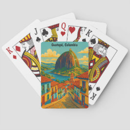 Colorful Guatape El Penol Rock Colombia トランプ