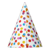 Colorful Gumball Candy Kids Birthday Party パーティーハット (裏面)