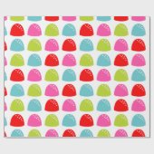 Colorful Gumdrop Pattern – Retro Candy Design ラッピングペーパー (フラット)