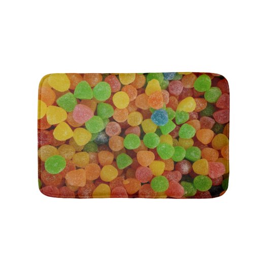 Colorful Gumdrops Candy バスマット (正面)