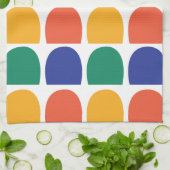 Colorful Half Circle Geometric キッチンタオル (折り畳み)