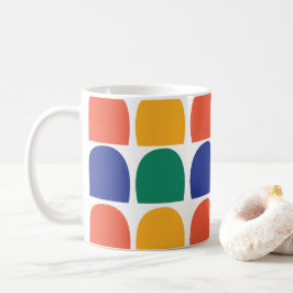 Colorful Half Circle Geometric コーヒーマグカップ