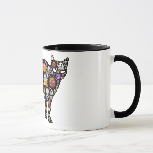 Colorful Halloween Cat マグカップ (右)