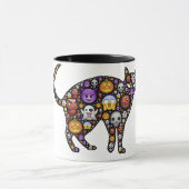 Colorful Halloween Cat マグカップ (中央)