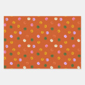 Colorful Halloween Pumpkins ラッピングペーパーシート (正面2)